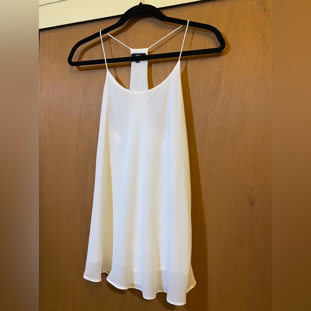 White Spaghetti Strap a tank top